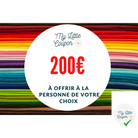 E-Carte Cadeau 200€ - My Little Coupon - tissu - coudre