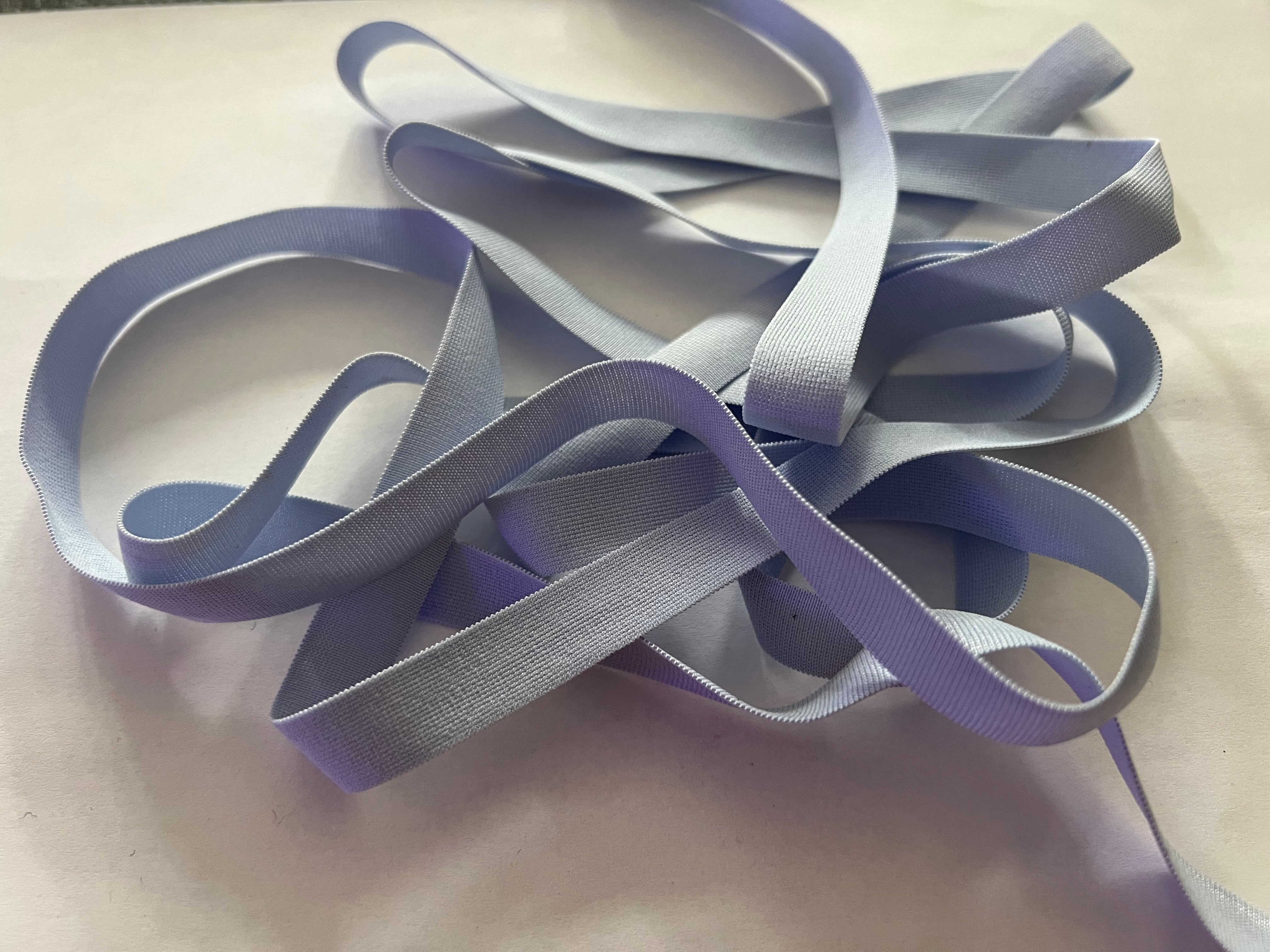 ÉLASTIQUE PLAT LINGERIE BLEU NUAGE 12mm - My Little Coupon