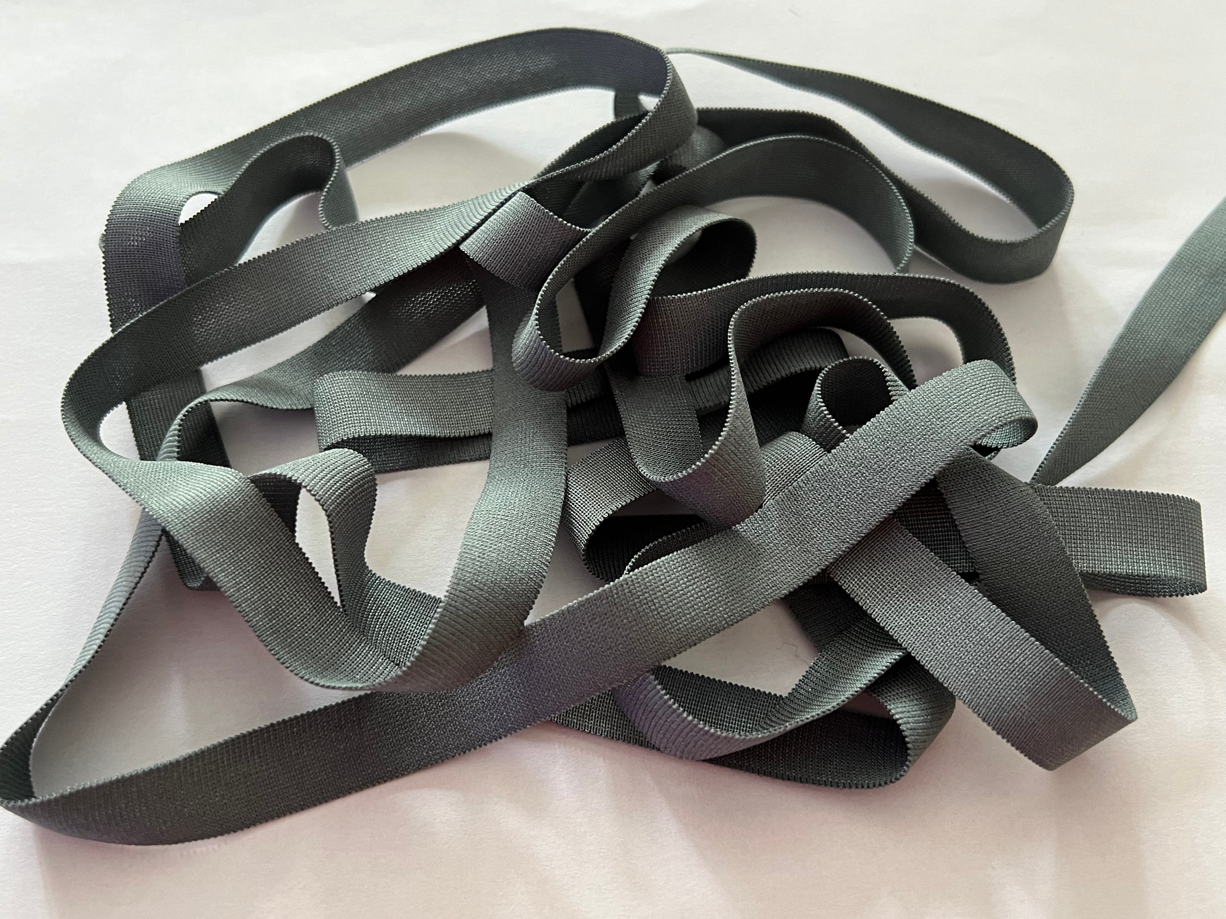ÉLASTIQUE PLAT LINGERIE VERT SAUGE 12mm le rouleau de 30m - My Little Coupon