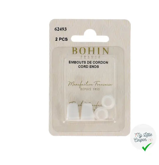 EMBOUT CORDON PETIT MODÈLE BLANC - My Little Coupon