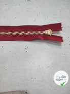 FERMETURE RIRI MÉTAL NON SÉPARABLE DOUBLE ZIP RÉVERSIBLE 40CM NOIR - My Little Coupon