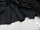 ÉTAMINE DE LAINE FILETÉE CARREAUX NOIR TRÈS CHIC - My Little Coupon - tissu - coudre