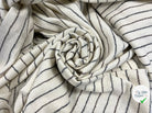 ÉTAMINE ÉPAISSE BISTRIPE BORDEAUX ET NOIR - My Little Coupon - tissu - coudre