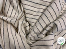 ÉTAMINE ÉPAISSE BISTRIPE BORDEAUX ET NOIR - My Little Coupon - tissu - coudre