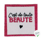 ÉTIQUETTE À COUDRE TISSÉES BOHIN - " C'EST DE TOUTE BEAUTÉ " - My Little Coupon
