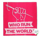 ÉTIQUETTE À COUDRE TISSÉES BOHIN - " WHO RUN THE WORLD ?" - My Little Coupon