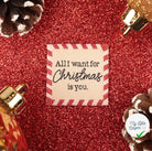 ÉTIQUETTE À COUDRE TISSÉES BOHIN - "ALL I WANT FOR CHRISTMAS IS YOU" - My Little Coupon
