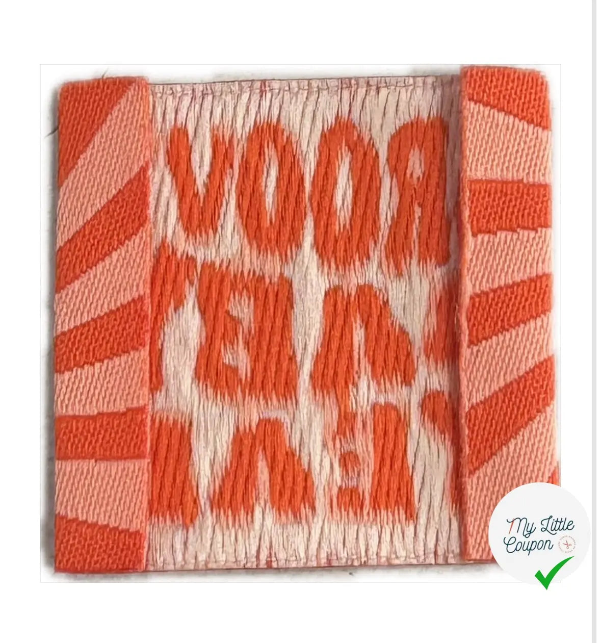 ÉTIQUETTES TISSÉES À COUDRE MODÈLE - GROOVY BABY YEAH - My Little Coupon