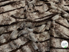 FAUSSE FOURRURE RAYURE MARRON ET BEIGE FONCÉ - My Little Coupon