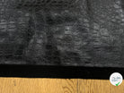 FAUX CUIR PEAU DE CROCODILLE NOIR - My Little Coupon