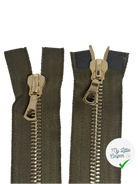 FERMETURE 2 CURSEURS VERT KAKI 90CM - My Little Coupon