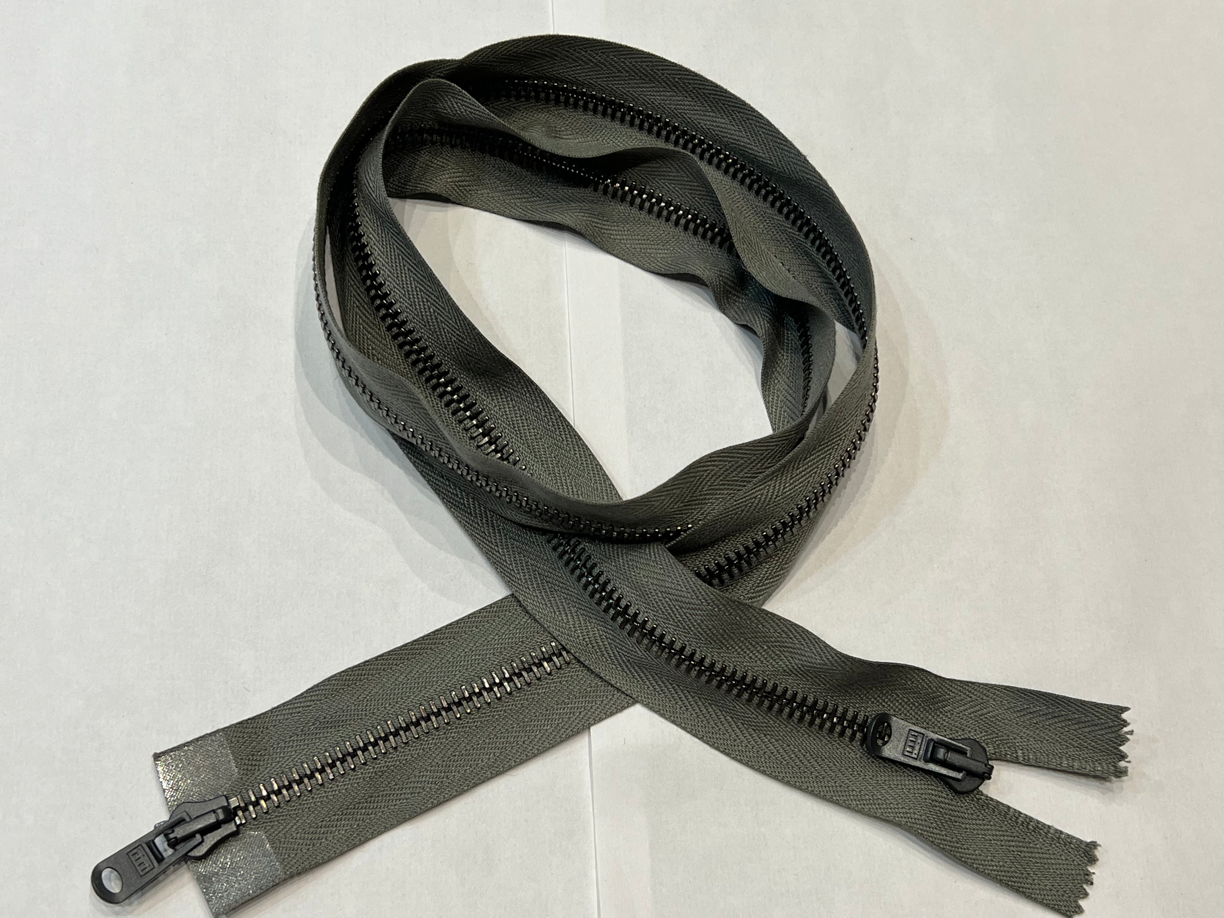 FERMETURE DOUBLE CURSEUR GRIS SOURIS 90 CM - My Little Coupon