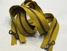 FERMETURE DOUBLE CURSEUR JAUNE MOUTARDE 90 CM - My Little Coupon