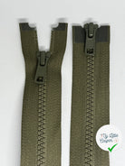 FERMETURE DOUBLE CURSEUR KAKI 75CM - My Little Coupon