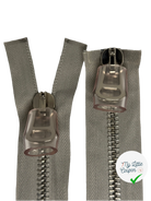 FERMETURE DOUBLE CURSEUR MÉTAL ARGENTÉ GRIS - My Little Coupon