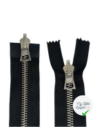 FERMETURE DOUBLE CURSEUR REVERSIBLE NOIR 45CM - My Little Coupon