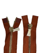 FERMETURE METAL DORÉ COULEUR TERRACOTTA DOUBLE CURSEUR - My Little Coupon