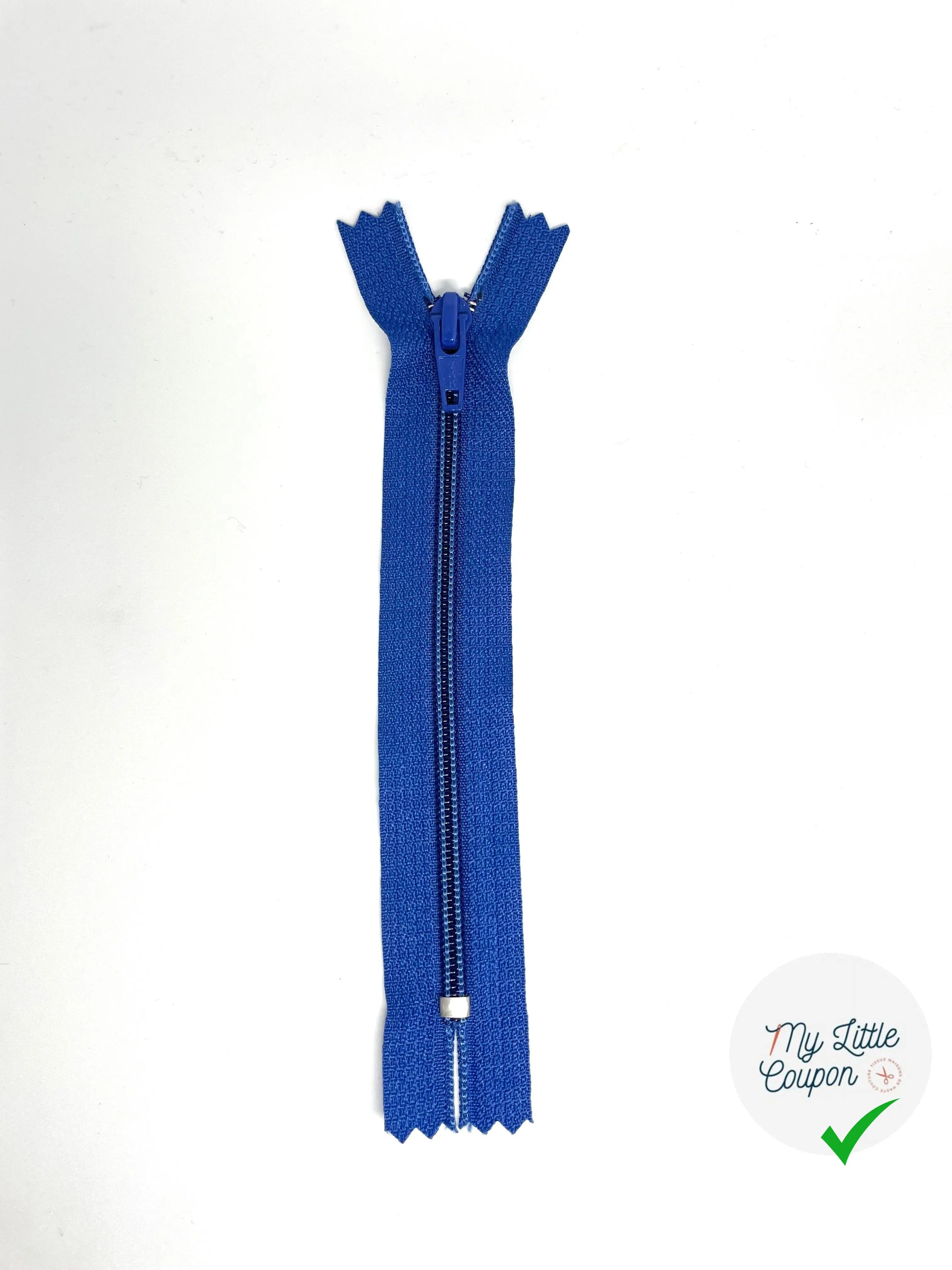 FERMETURE METAL NON SÉPARABLE 15CM BLEU ROI - My Little Coupon