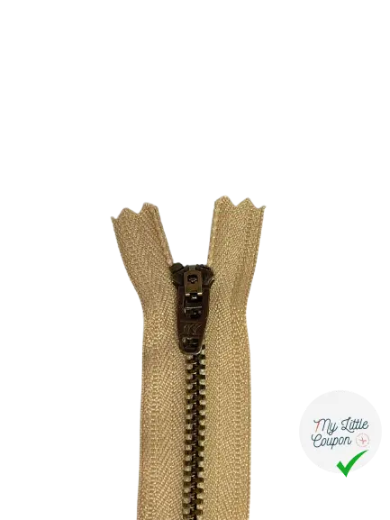 FERMETURE METAL NON SÉPARABLE 15CM COULEUR DULCEY - My Little Coupon