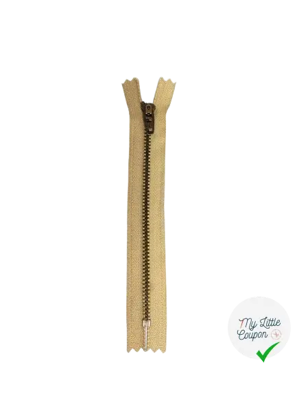 FERMETURE METAL NON SÉPARABLE 15CM COULEUR DULCEY - My Little Coupon