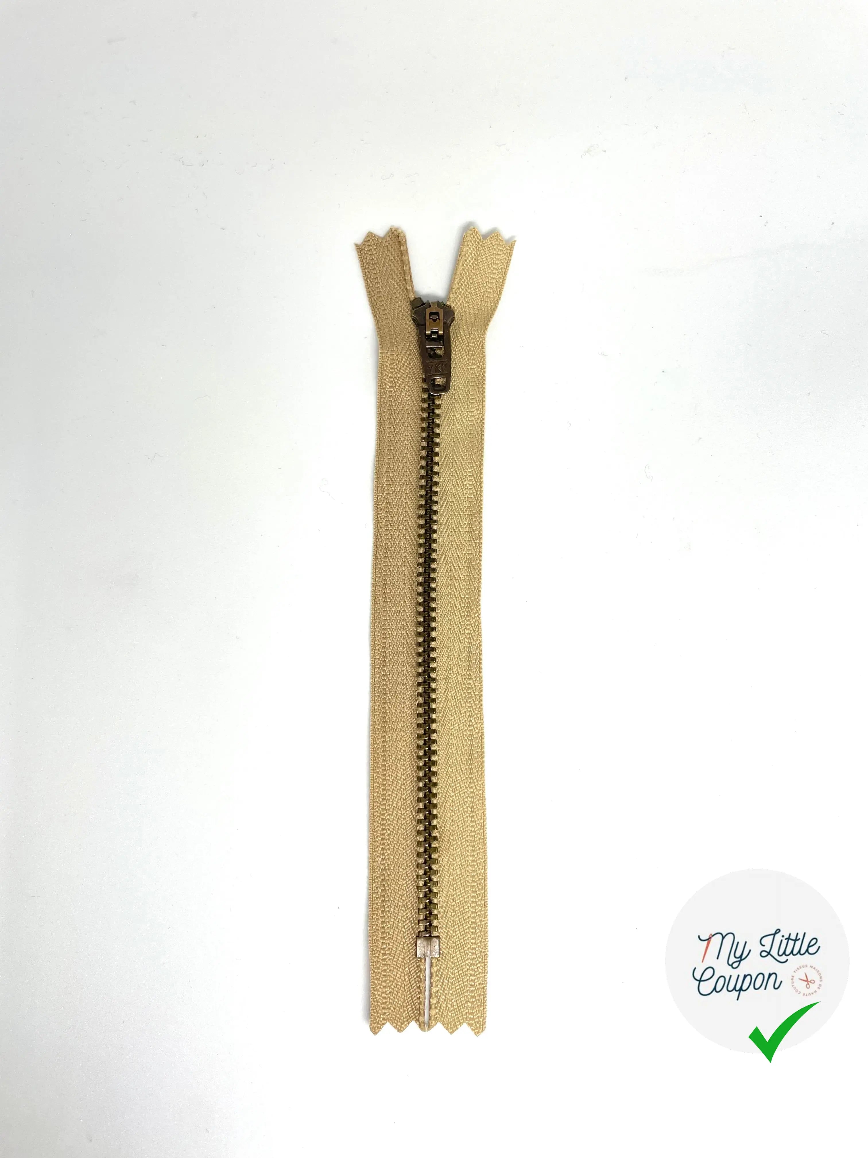 FERMETURE METAL NON SÉPARABLE 15CM COULEUR DULCEY - My Little Coupon