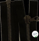 FERMETURE METAL SOMBRE SÉPARABLE 70CM NOIR - My Little Coupon
