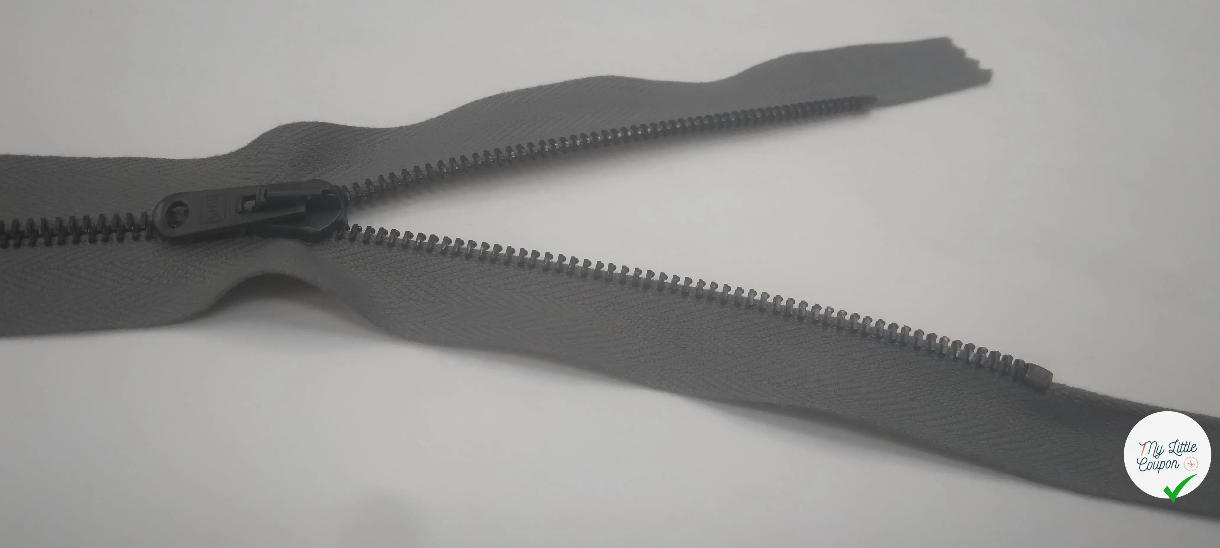 FERMETURE NON SÉPARABLE 25 CM GRIS - My Little Coupon