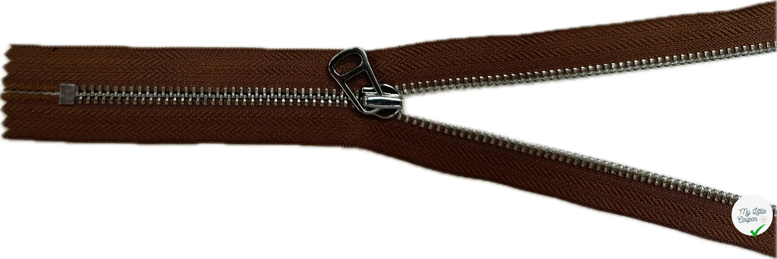 FERMETURE NON SÉPARABLE 25CM BRUN CLAIR - My Little Coupon