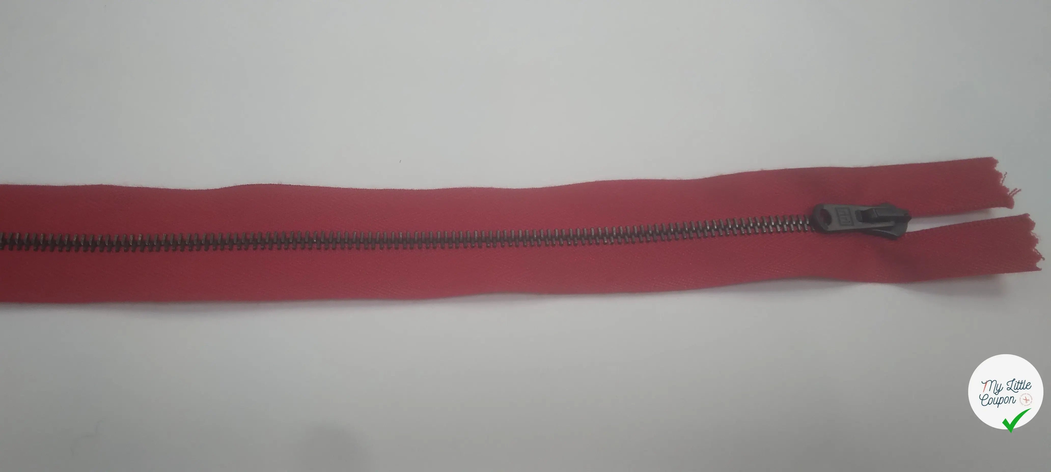 FERMETURE NON SÉPARABLE 25CM ROUGE - My Little Coupon