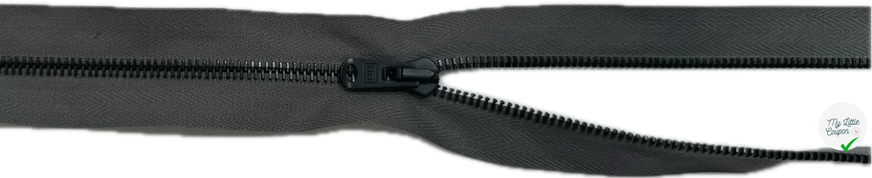 FERMETURE NON SÉPARABLE 50CM GRIS - My Little Coupon