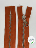 FERMETURE NON SÉPARABLE 90CM ORANGE CITROUILLE - My Little Coupon