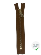 FERMETURE NON-SÉPARABLE MARRON CHÂTIN 15CM - My Little Coupon