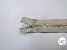 FERMETURE NON SÉPARABLE MÉTAL ARGENT COLORIS BEIGE 10CM - My Little Coupon - tissu - coudre