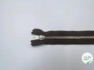 FERMETURE NON SÉPARABLE MÉTAL ARGENT COLORIS MARRON 15CM - My Little Coupon - tissu - coudre