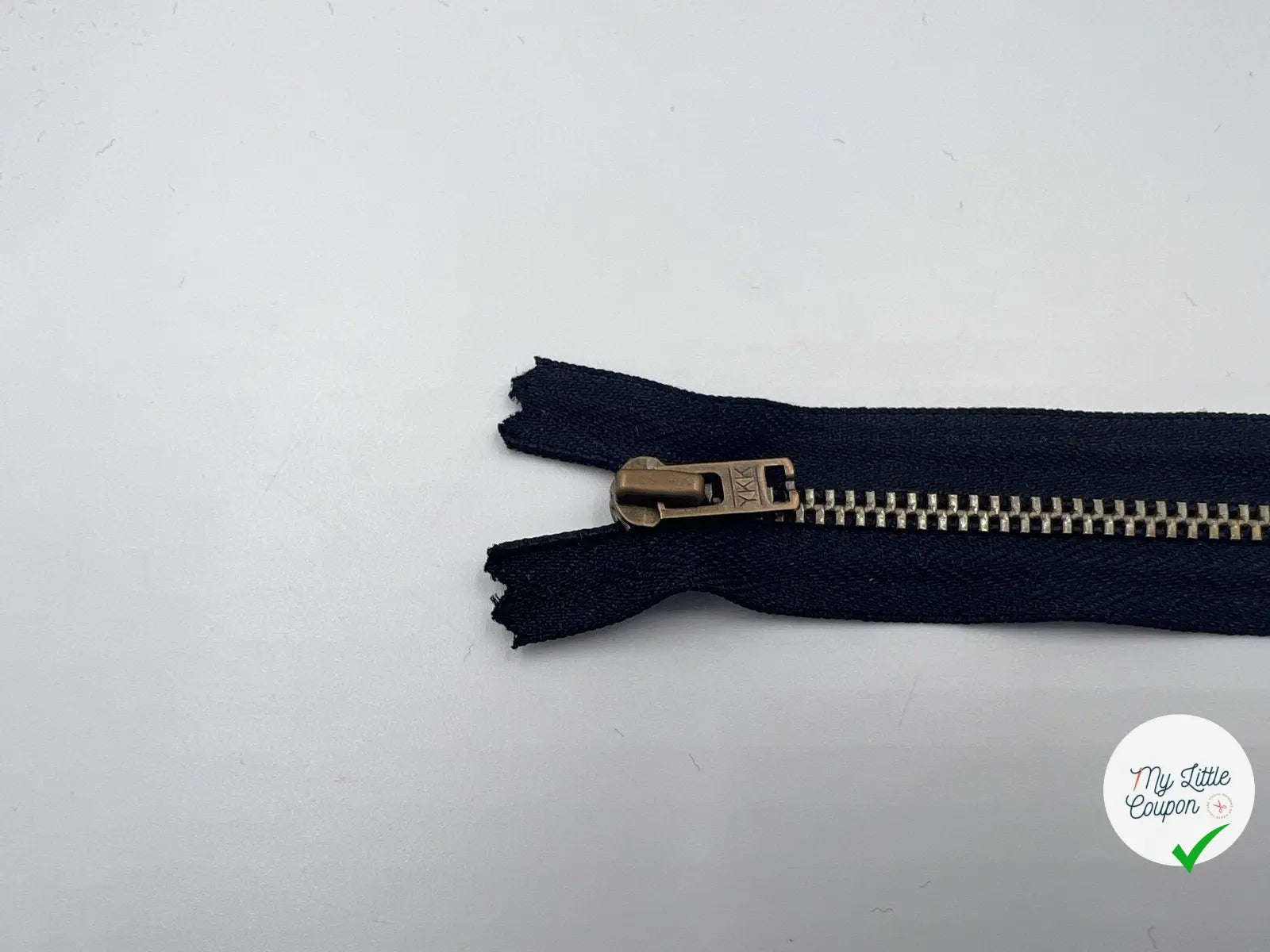 FERMETURE NON SÉPARABLE METAL COLORIS NOIR 10CM - My Little Coupon - tissu - coudre