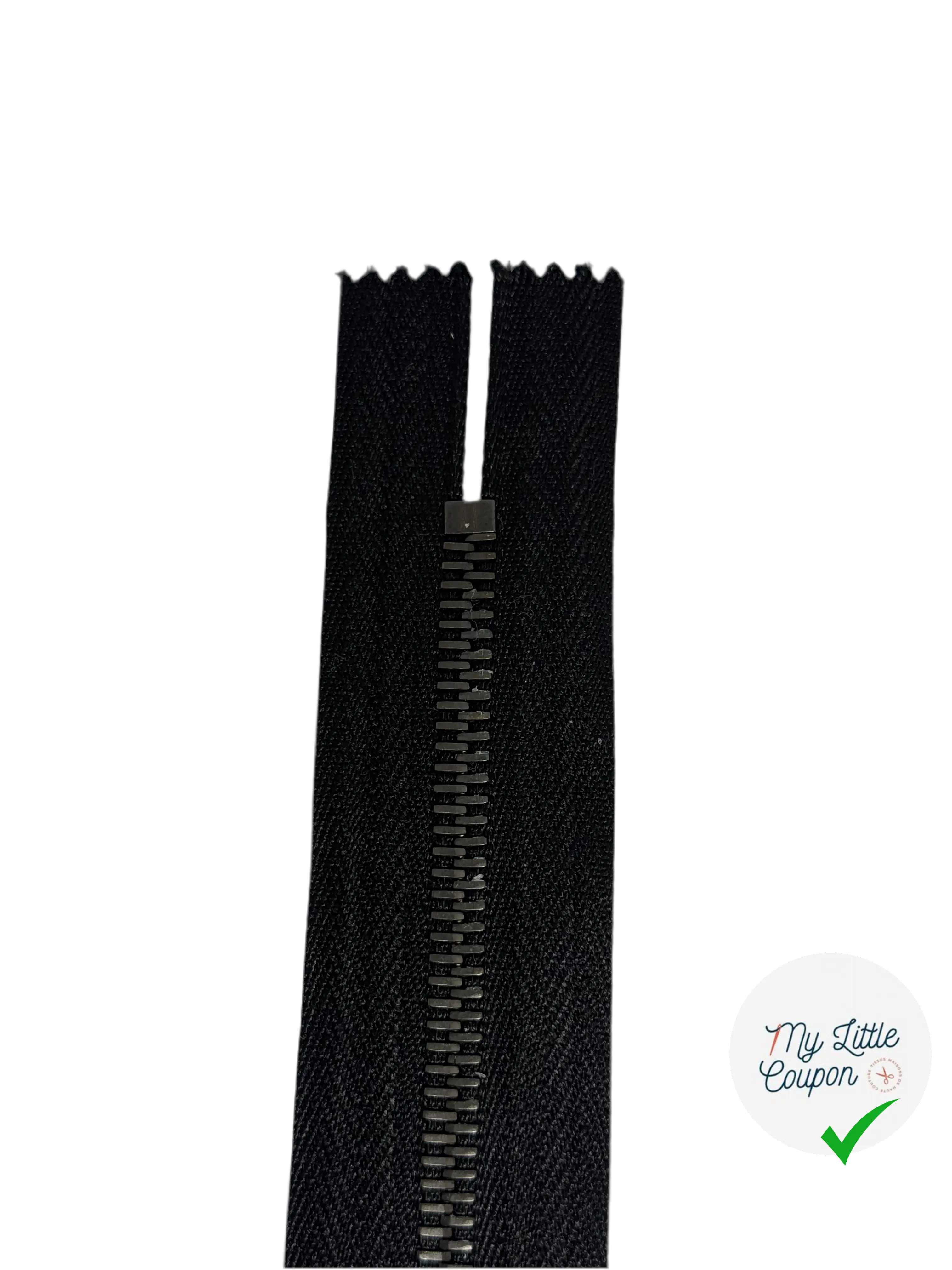 FERMETURE NON SÉPARABLE NOIR 20CM - My Little Coupon