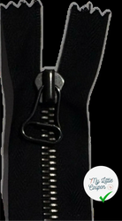 FERMETURE NON SÉPARABLE NOIR 25cm - My Little Coupon