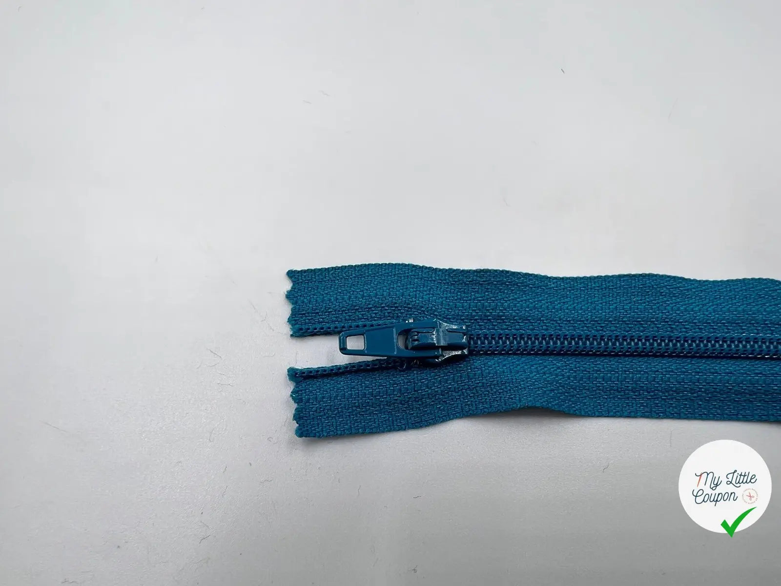 FERMETURE NON SÉPARABLE POLYESTER COLORIS BLEU CANARD 10CM - My Little Coupon - tissu - coudre