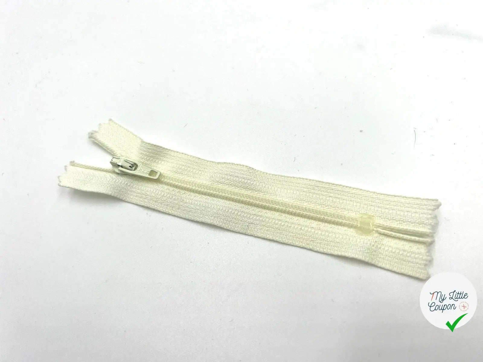 FERMETURE NON SÉPARABLE POLYESTER COLORIS ÉCRU 10CM - My Little Coupon - tissu - coudre