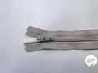 FERMETURE NON SÉPARABLE POLYESTER COLORIS GRIS CLAIR 15CM - My Little Coupon - tissu - coudre