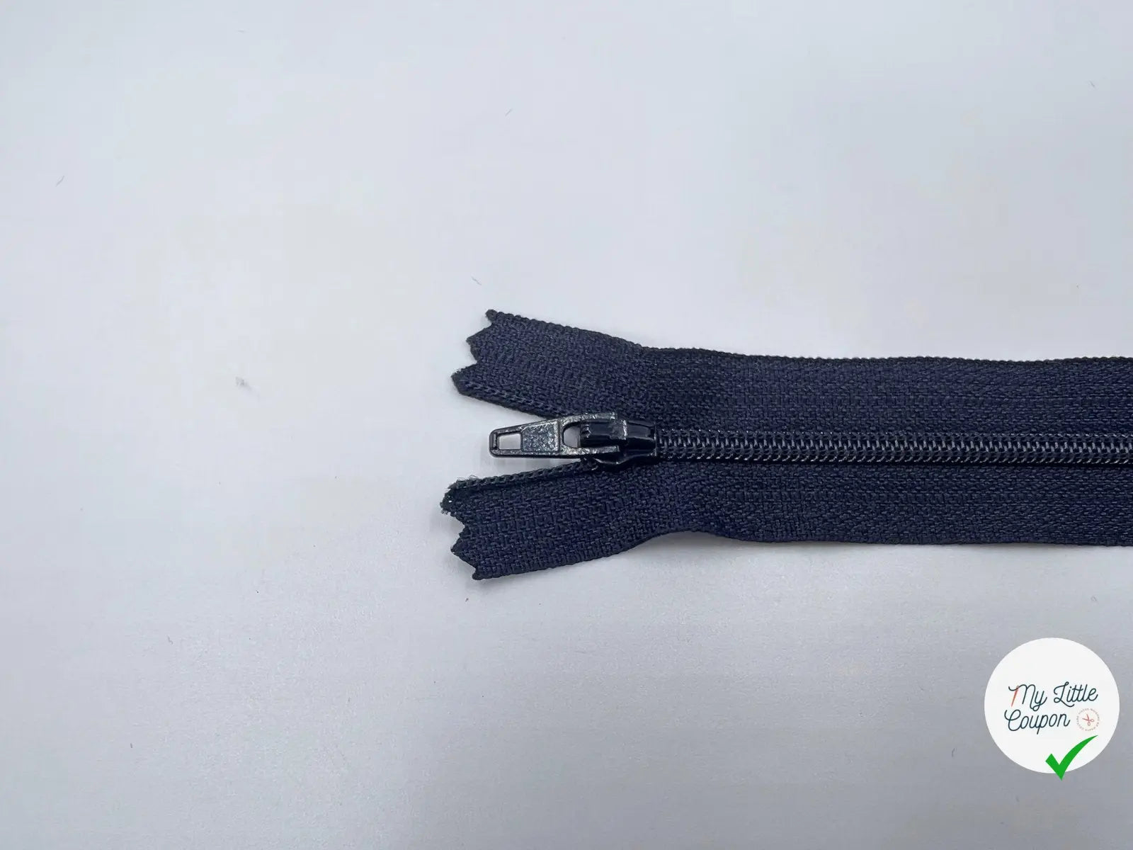 FERMETURE NON SÉPARABLE POLYESTER COLORIS MARINE 12CM - My Little Coupon - tissu - coudre