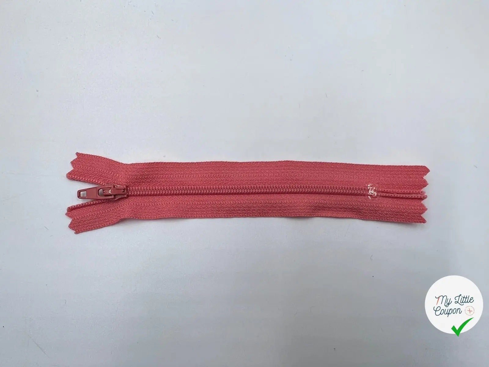 FERMETURE NON SÉPARABLE POLYESTER COLORIS ROSE 12CM - My Little Coupon - tissu - coudre