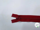 FERMETURE NON SÉPARABLE POLYESTER COLORIS ROUGE VIN 15CM - My Little Coupon - tissu - coudre