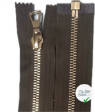 FERMETURE RIRI MÉTAL DORÉ SÉPARABLE 90CM M6 KAKI MARONNÉ - My Little Coupon