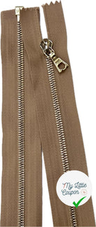 FERMETURE RIRI METAL DORÉ SÉPARABLE 95CM M4 BEIGE - My Little Coupon