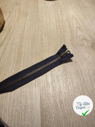 FERMETURE RIRI METAL DOUBLE CHEMIN NON SEPARABLE 85CM BLEUE NUIT - My Little Coupon