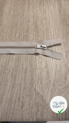FERMETURE RIRI MÉTAL NON SÉPARABLE 12CM BLANC FONCÉ - My Little Coupon