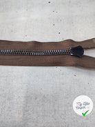 FERMETURE RIRI METAL SÉPARABLE 60CM MARRON - My Little Coupon