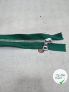 FERMETURE RIRI METAL NON SÉPARABLE 14CM VERT SAPIN M6 - My Little Coupon