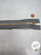 FERMETURE RIRI METAL SÉPARABLE 60CM GRIS - My Little Coupon